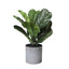 Artificial faddle Leaf Plant with Pot Decoration Items for Living Room