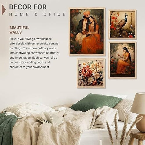 Traditional Indian Framed Painting for Home, Living Room | Traditional Secondary image