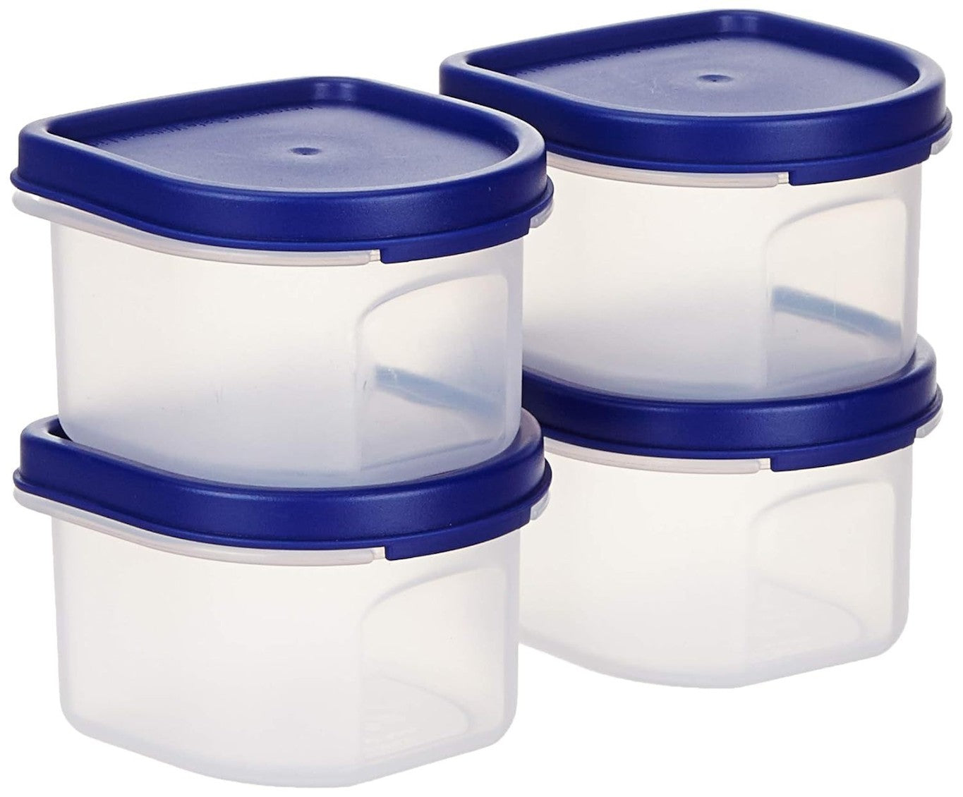 Modular Plastic Storage Containers with Lid SET OF 4 Main image