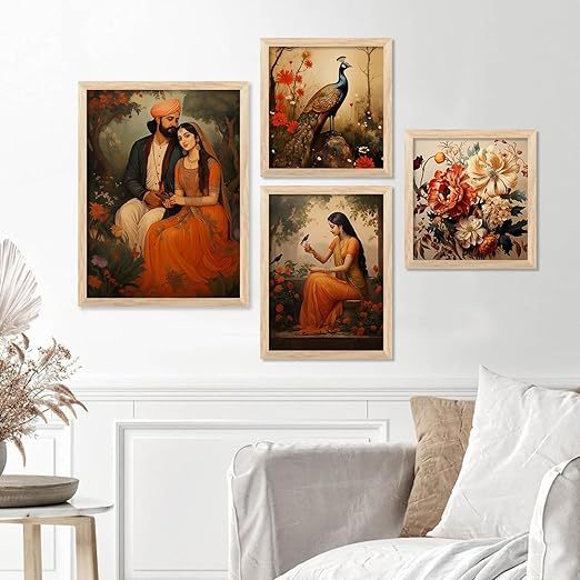 Traditional Indian Framed Painting for Home, Living Room | Traditional Main image