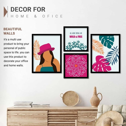 Modern Art Wall Paintings with Frame for Living Room, Bedroom - Framed Secondary image