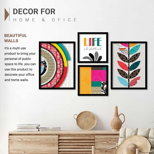 Modern Art Wall Decor Framed Paintings for Living Room & Bedroom - Secondary image