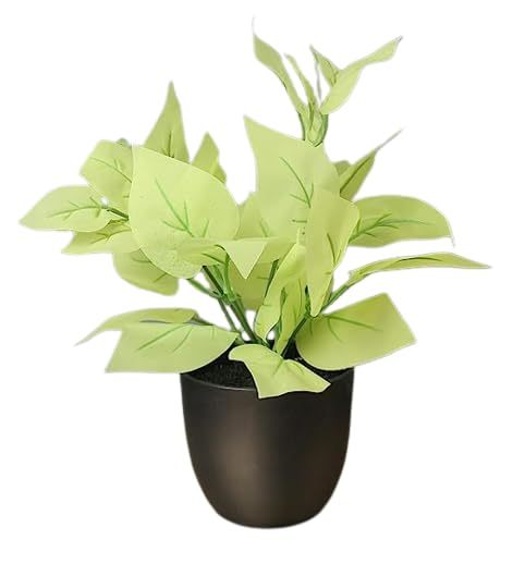 Artificial Plant Bush in Plastic Pot for Home Decor Black Pot Main image