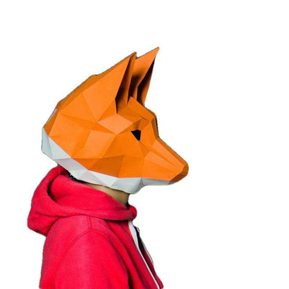 3D Paper Fox Mask