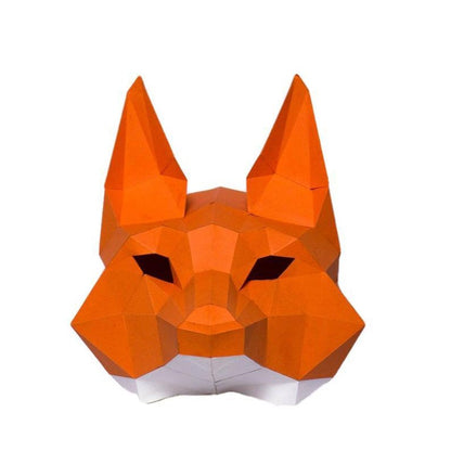 3D Paper Fox Mask