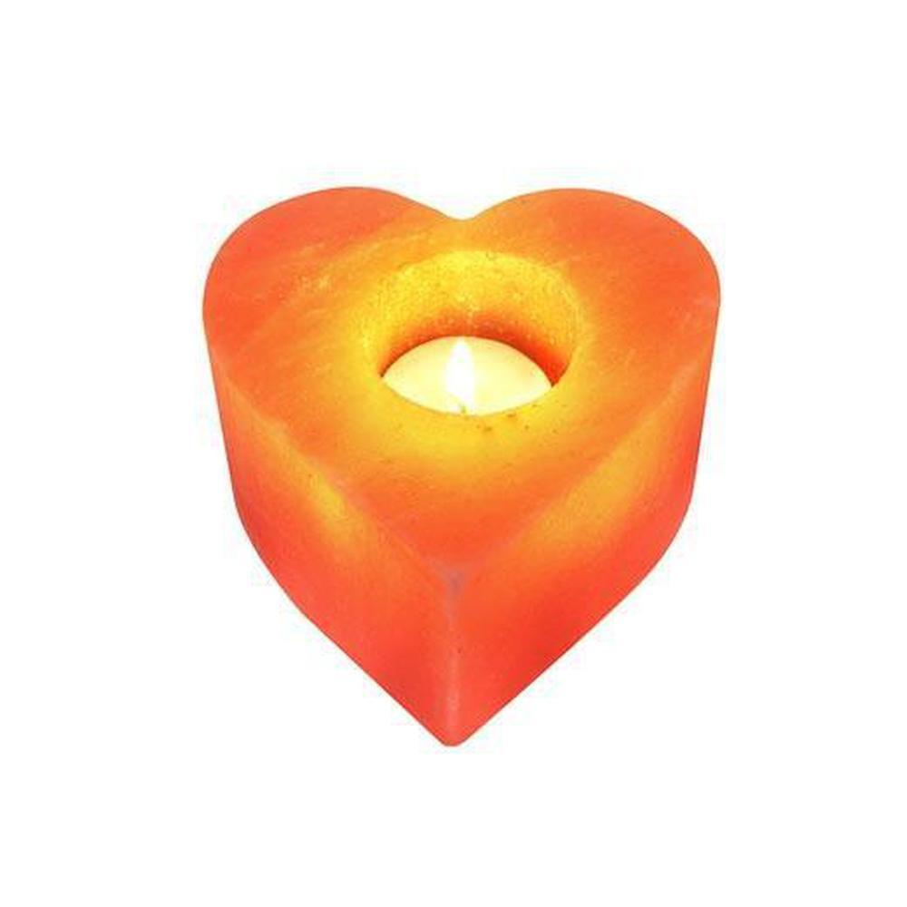 Himalayan Pink Salt Candleholder - Carved Shape Crystal Rock Main image