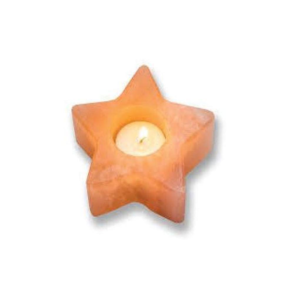 Himalayan Pink Salt Candleholder - Carved Shape Crystal Rock Secondary image