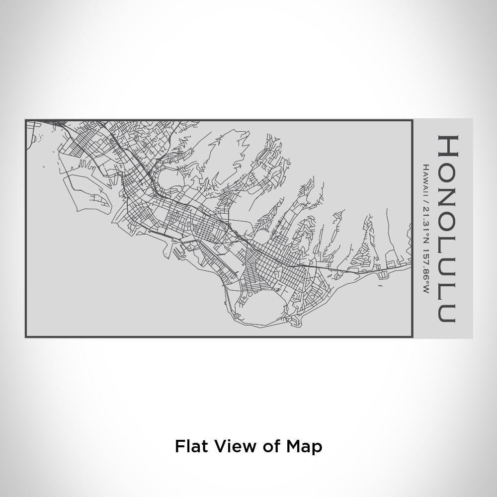 Honolulu - Hawaii Map Insulated Bottle