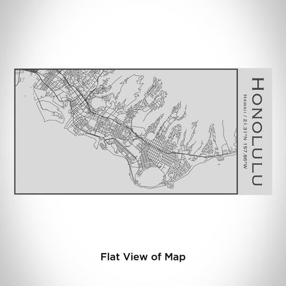 Honolulu - Hawaii Map Insulated Bottle