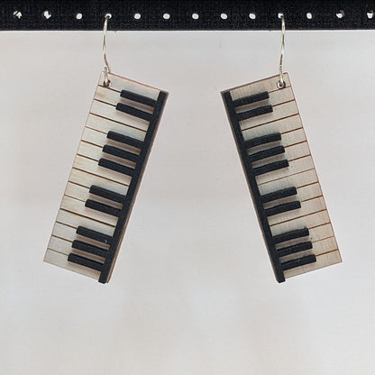 Musical Instruments | Natural Wood Earrings