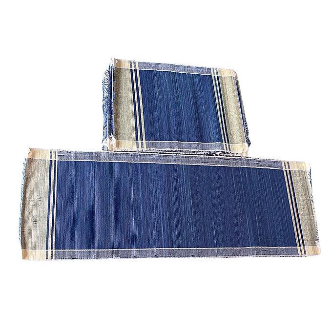 African Raffia Leaves set of Placemats  and Table Runner