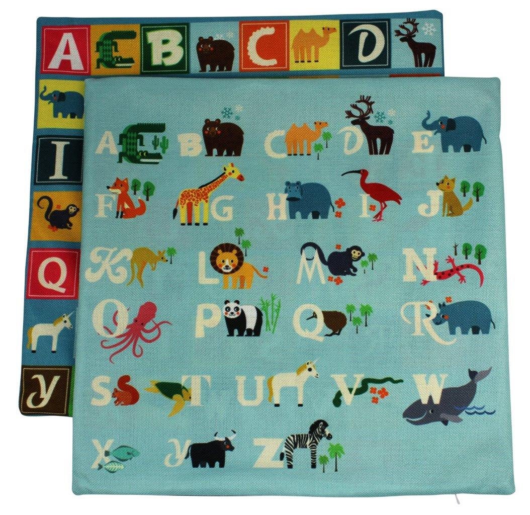 Alphabet | ABC | Alphabet Blocks | Baby Nursery Decor | Pillow Cover |