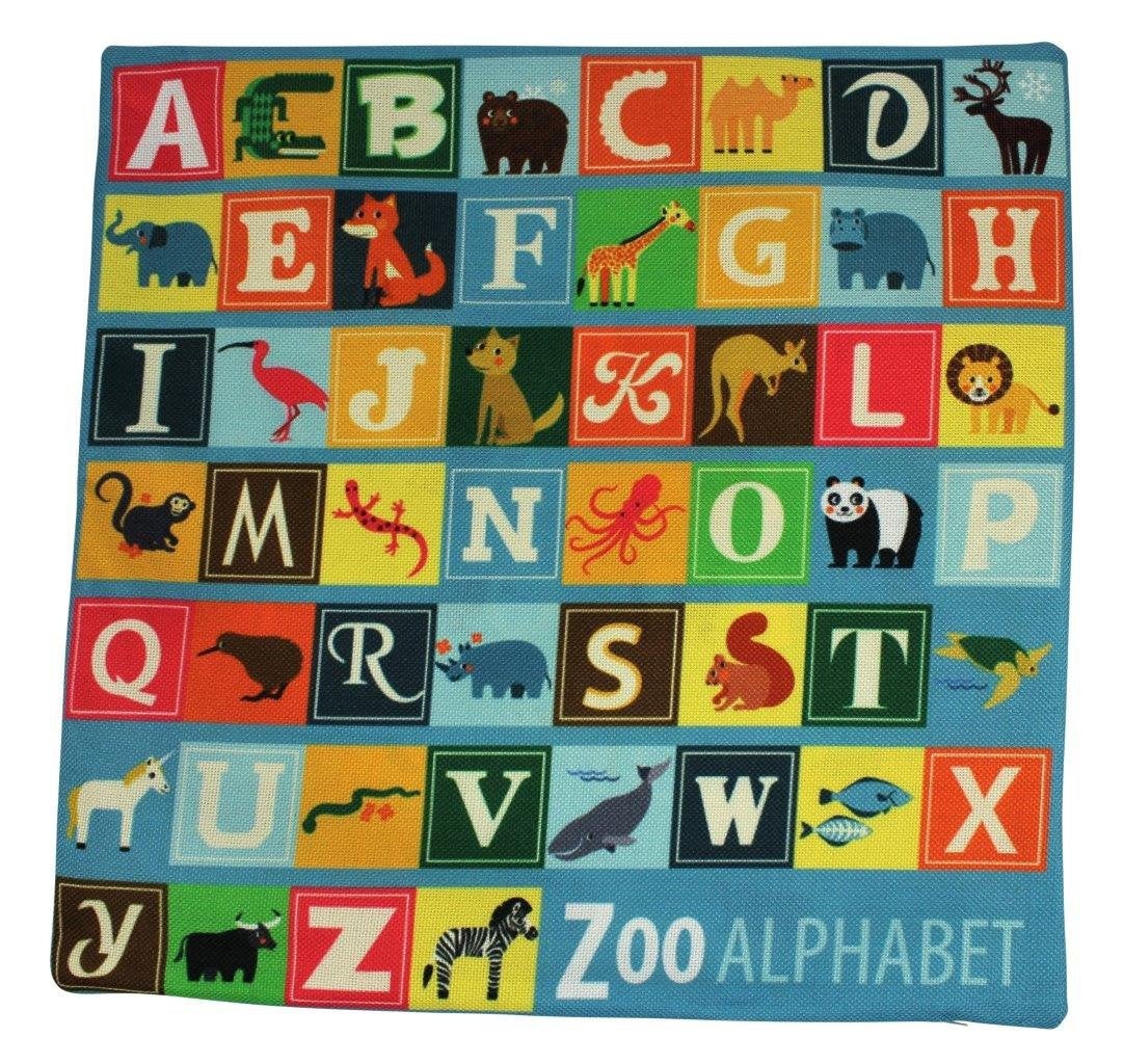 Alphabet | ABC | Alphabet Blocks | Baby Nursery Decor | Pillow Cover |