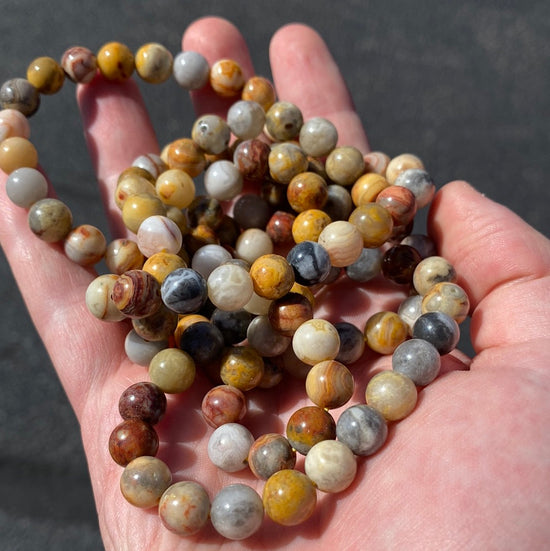 Crazy Lace Agate 8mm Bracelet