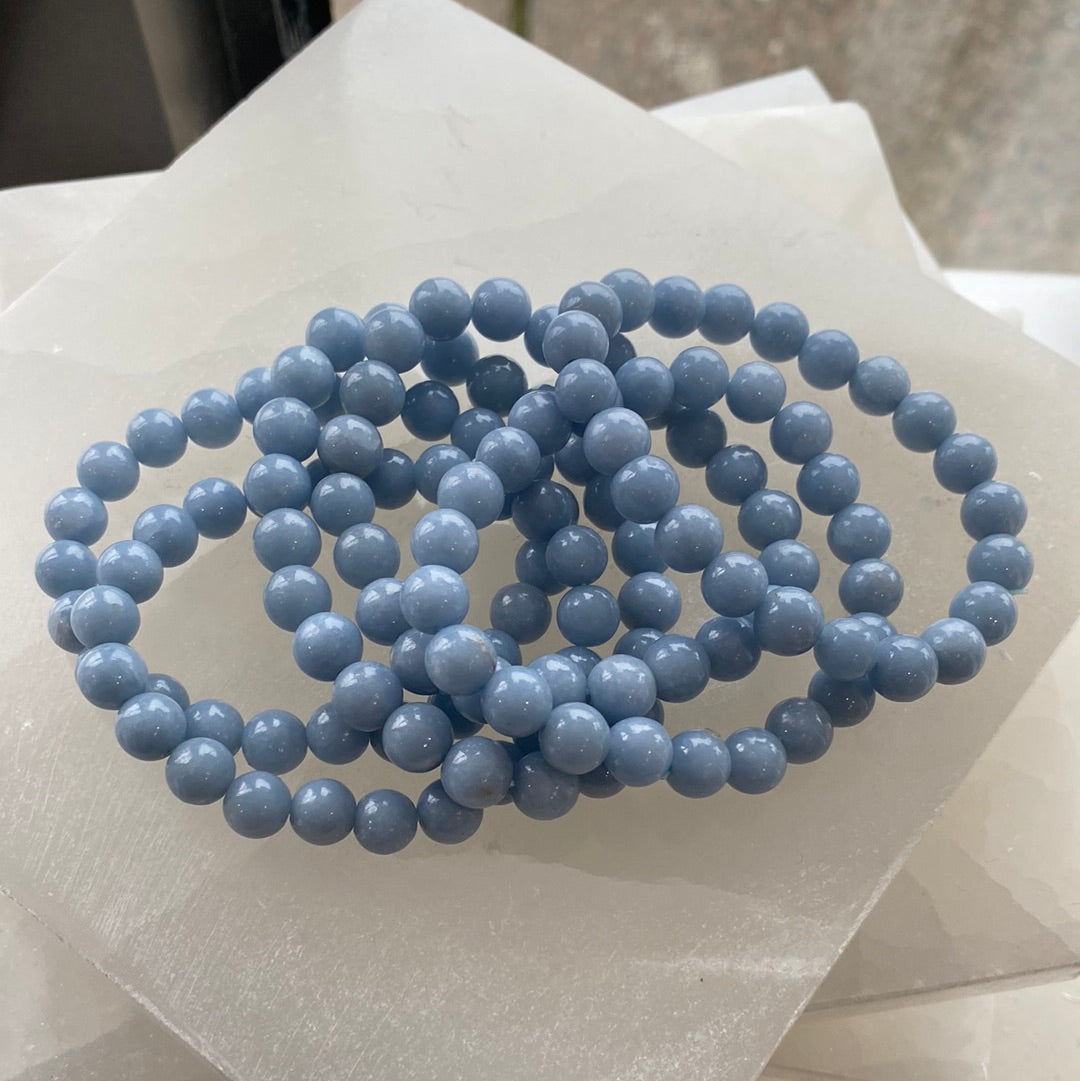 Angelite 8mm Bracelet