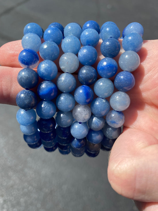 Blue Quartz 8mm Bracelet