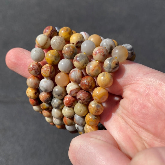 Crazy Lace Agate 8mm Bracelet