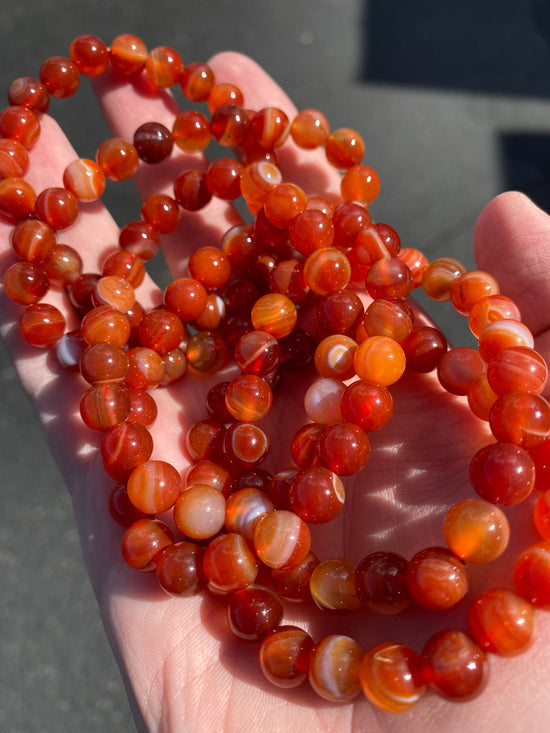 Carnelian 8mm Bracelet