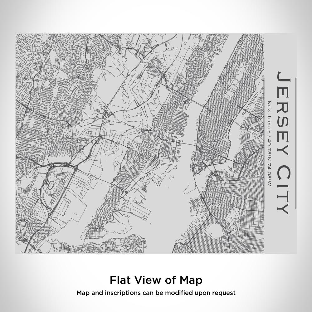 Jersey City - New Jersey Map Bottle with Bamboo Top