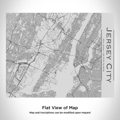 Jersey City - New Jersey Map Bottle with Bamboo Top