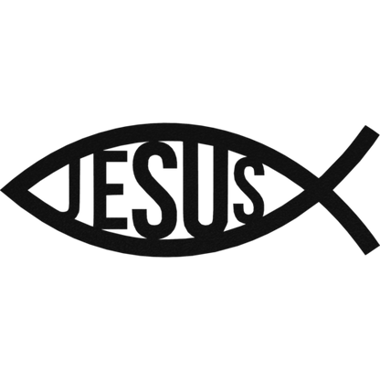 Jesus Fish - Metal Wall Art