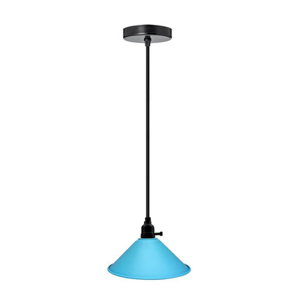 Blue Pendant Modern Flat Ceiling Light Lampshade Chandelier~3174