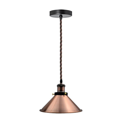 Cone Shade Pendant Light Copper Ceiling Hanging Pendant Lamp ~3379