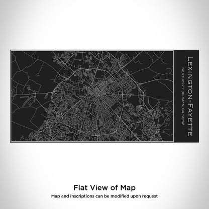 Lexington-Fayette - Kentucky Map Insulated Bottle in Matte Black