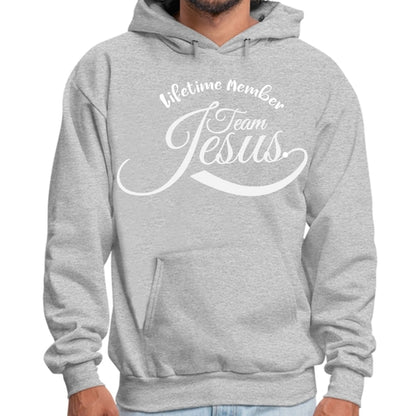 Mens Graphic Hoodie Lifetime Member Team Jesus