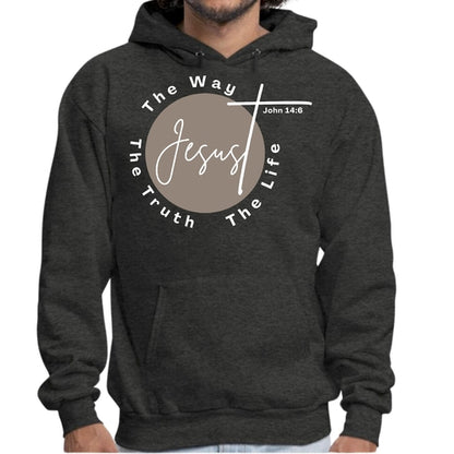 Mens Graphic Hoodie the Truth the Way the Life