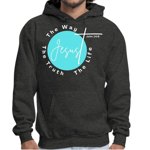Mens Graphic Hoodie the Truth the Way the Life