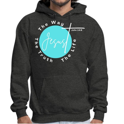 Mens Graphic Hoodie the Truth the Way the Life