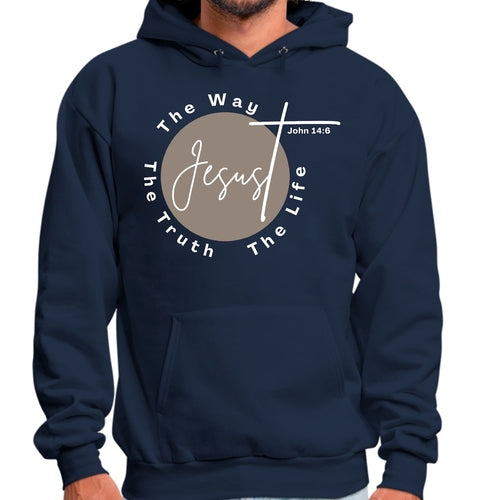 Mens Graphic Hoodie the Truth the Way the Life