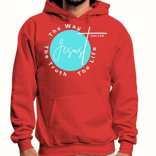 Mens Graphic Hoodie the Truth the Way the Life
