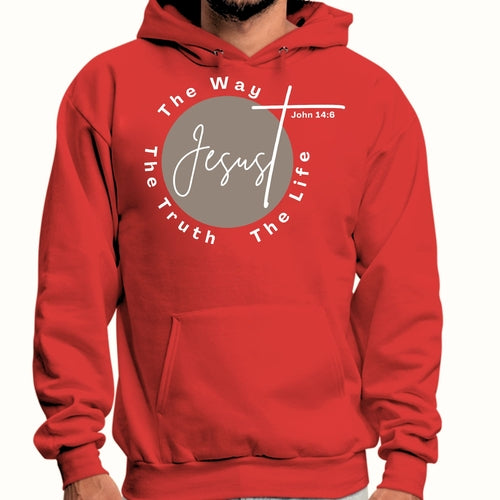 Mens Graphic Hoodie the Truth the Way the Life