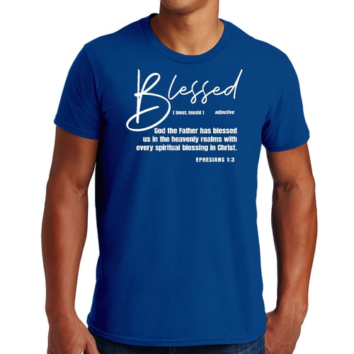 Mens Graphic T-shirt Ephesians - Blessed with Every Spiritual Blessing