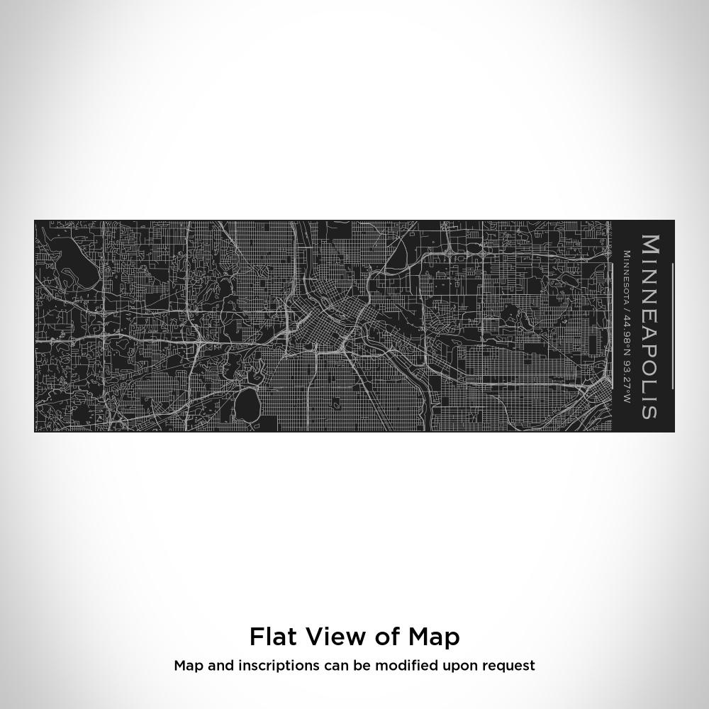 Minneapolis - Minnesota Map Insulated Cup in Matte Black