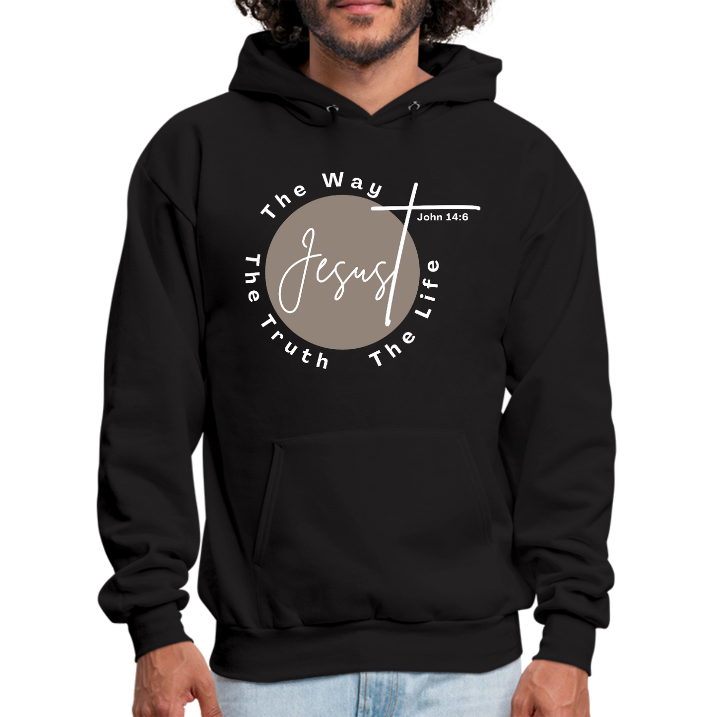 Mens Graphic Hoodie the Truth the Way the Life