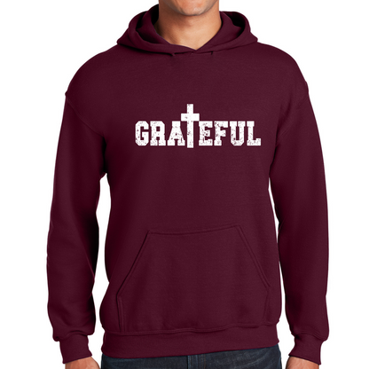 Mens Graphic Hoodie Grateful Print