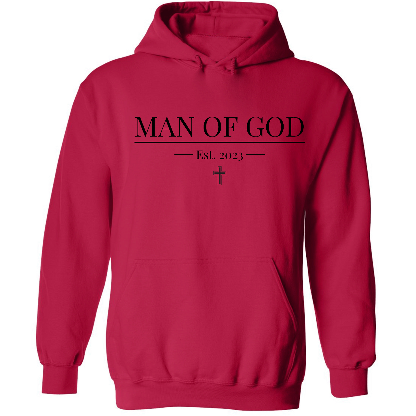 Mens Graphic Hoodie Say it Soul, Man of God Illustration, Black
