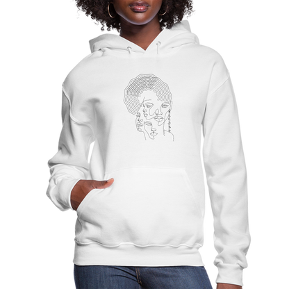Womens Hoodie, Every Woman is Wonderfully Made Black Illustration