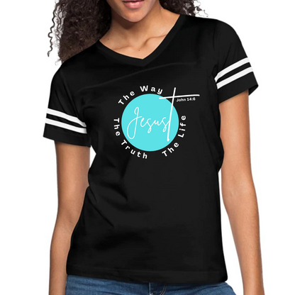 Womens Vintage Sport Graphic T-shirt, the Truth the Way the Life