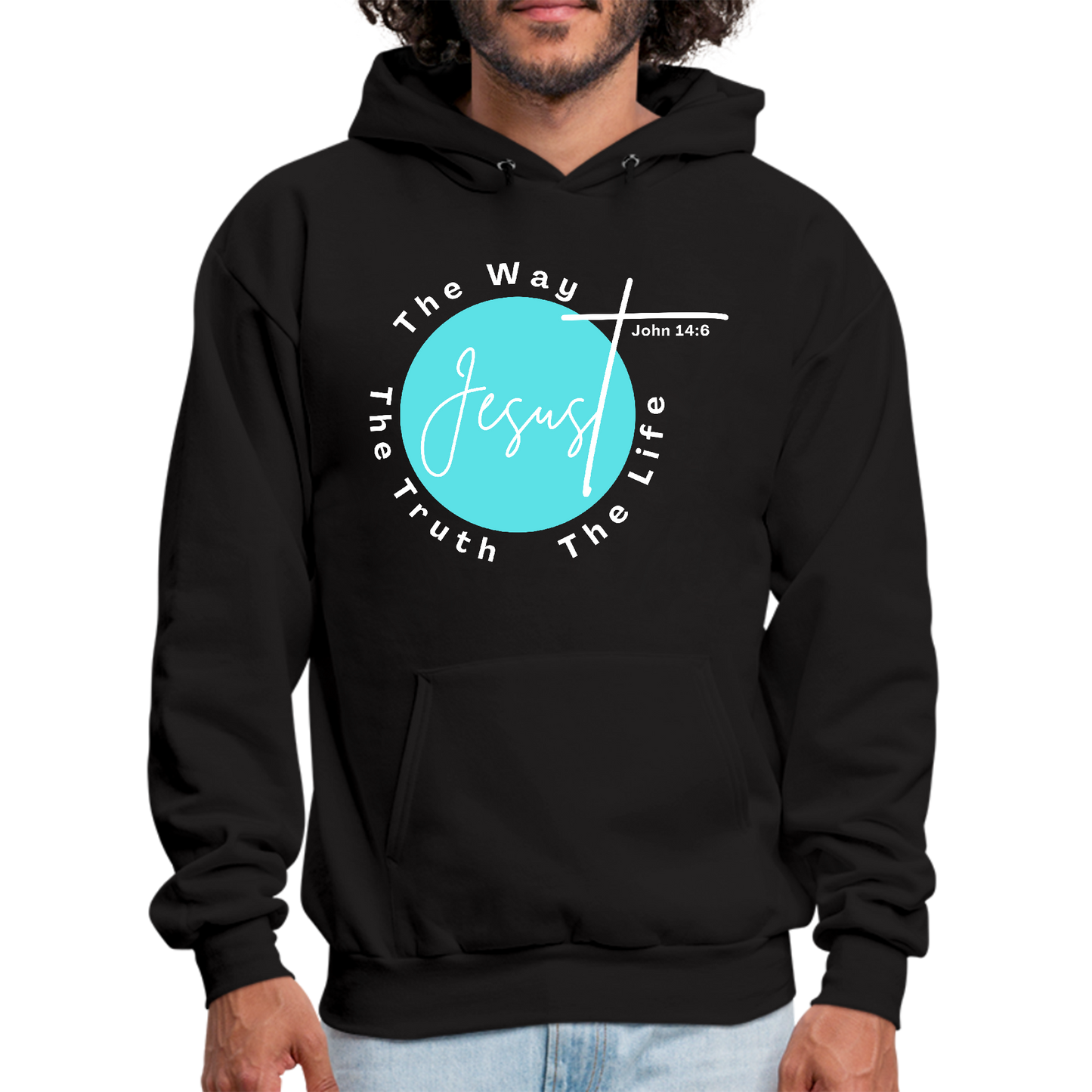 Mens Graphic Hoodie the Truth the Way the Life