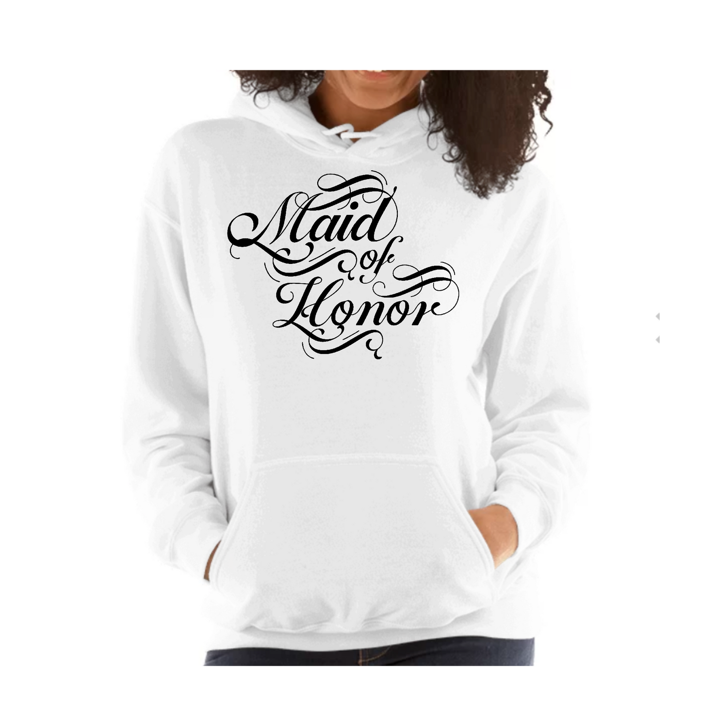 Womens Hoodie, Maid of Honor, Wedding Bridal Party