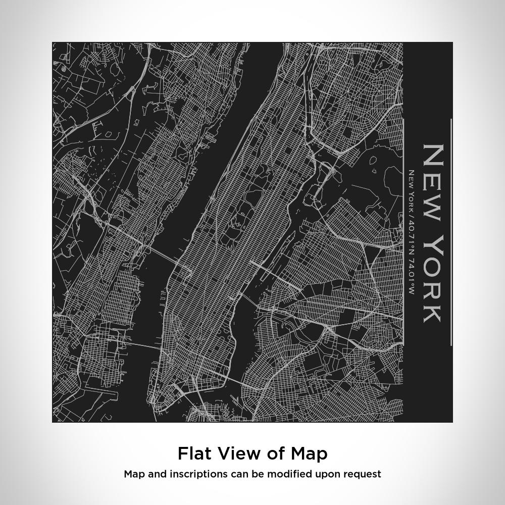 New York - New York Map Tumbler in Matte Black
