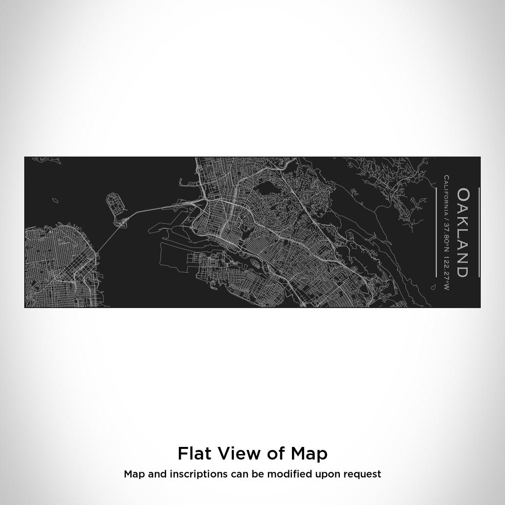 Oakland - California Map Insulated Cup in Matte Black