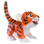 Baby Tiger 3D Paper Model, Lamp