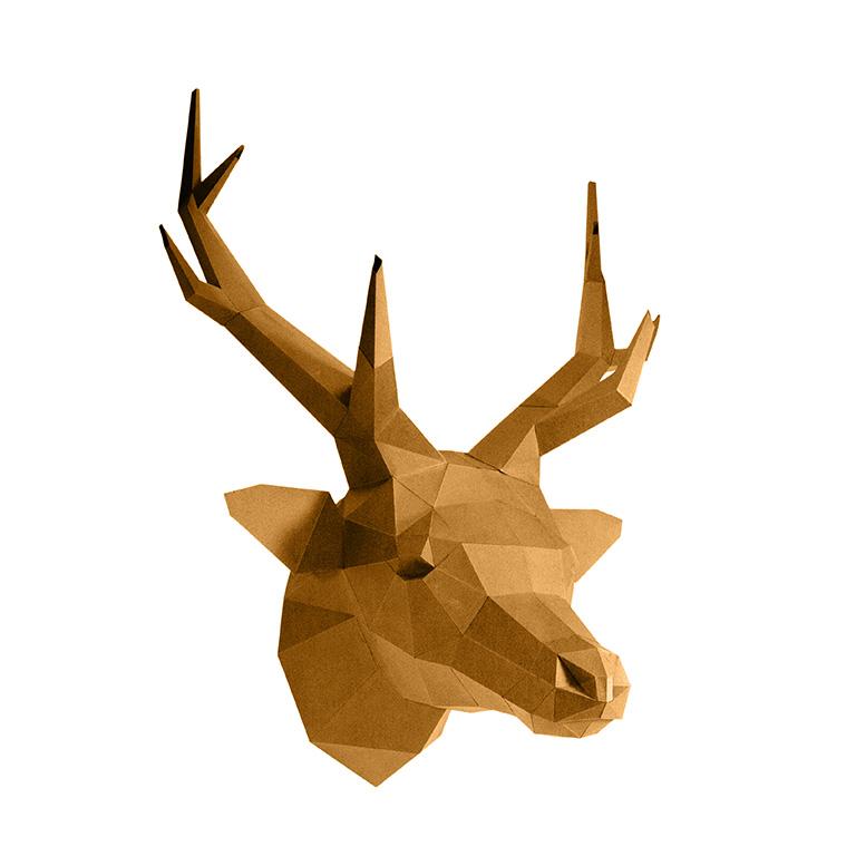 Deer Head Wall Art - GOLD Limited Edition Secondary image