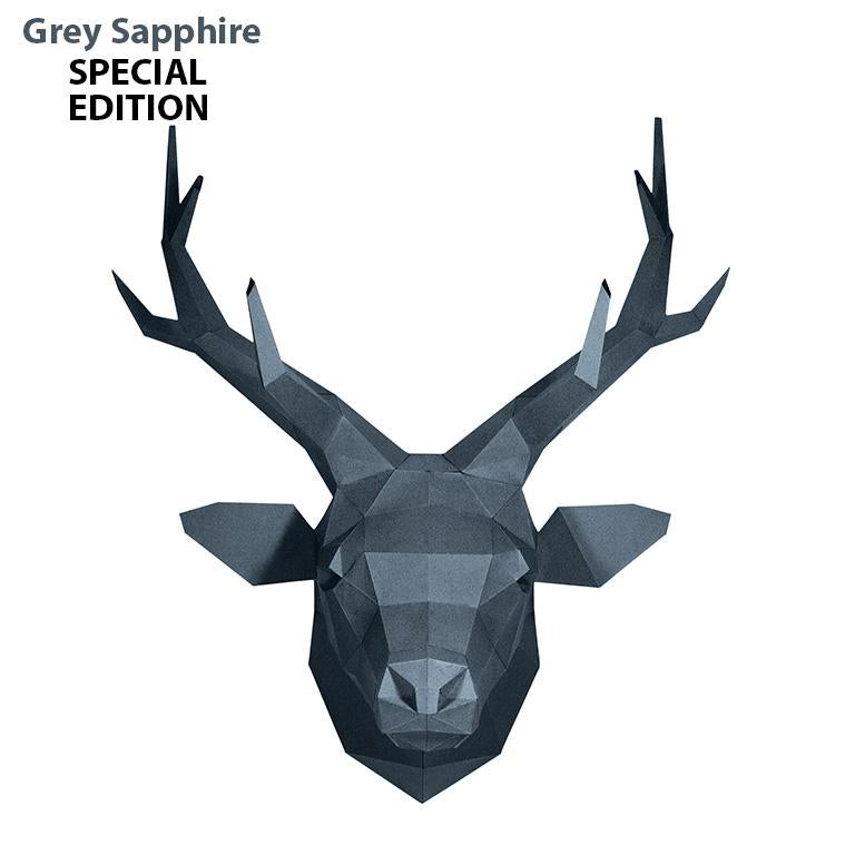 Deer Head Wall Art - Grey Sapphire Limited Edition