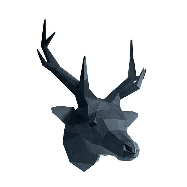 Deer Head Wall Art - Grey Sapphire Limited Edition